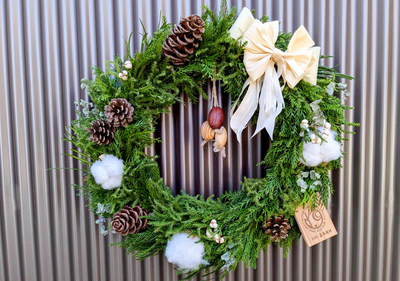 森を守るクリスマスリースプロジェクト2025
クリスマスリースレッスン　残席3名